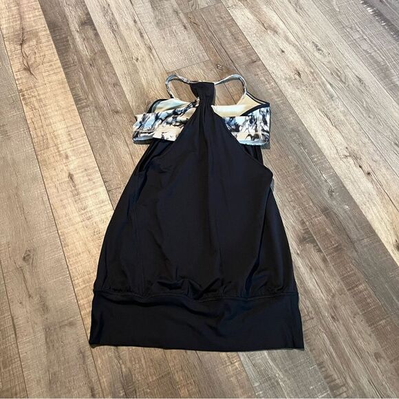 Lululemon No Limits Tank Marble Black/ Granite/Tan size 6 - Picture 2 of 5